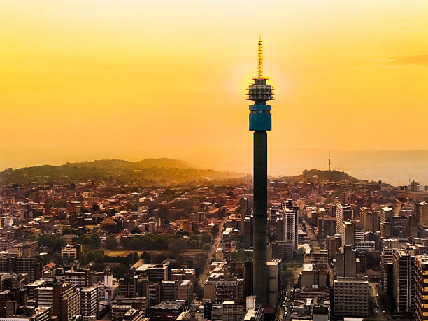 istock Sun Rising on Hillbrow Communication Tower 2232895996