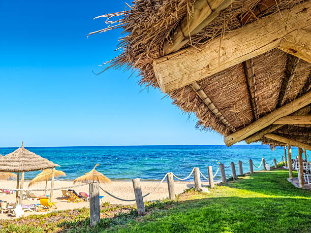 Landscape in a beach in Hammamet, Tunisia