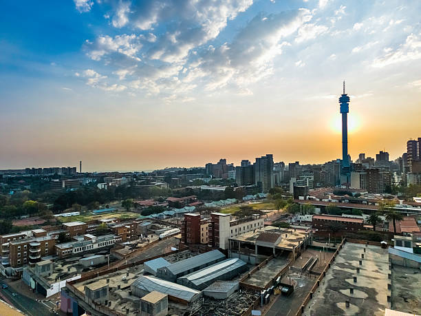 istock Sun Rising on Hillbrow Communication Tower 2232904394