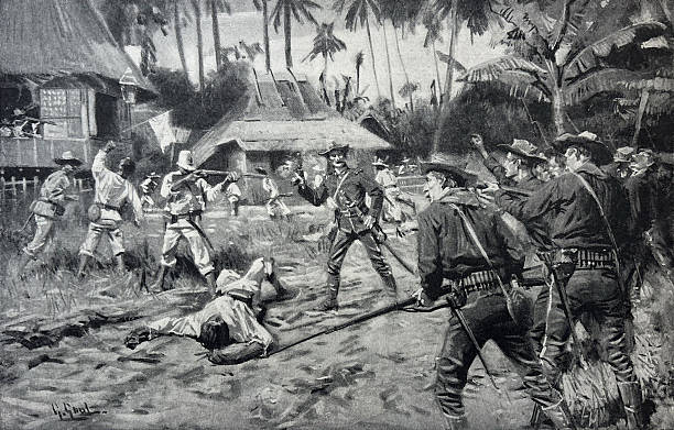 Antique illustration pre 1900 - War with Spain - War of 1898