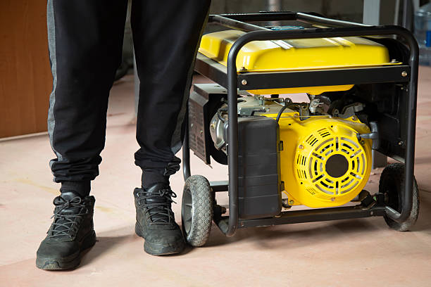 istock Portable gasoline generator.The use of an autonomous energy source. An additional source of energy 2232908817