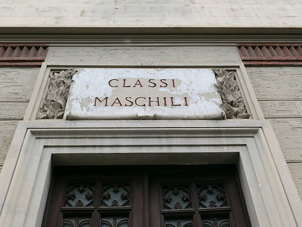 istock classi maschili transl. male classrooms sign 2232912628