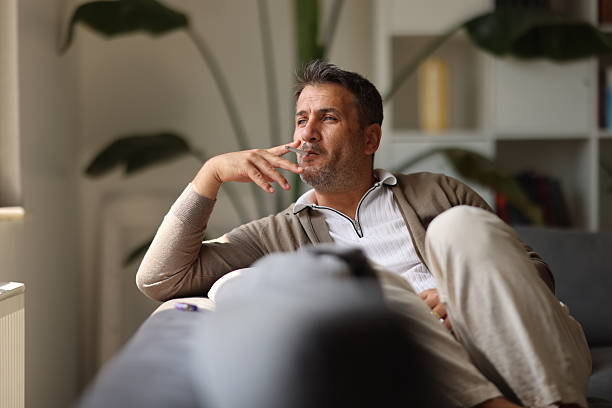 istock Pensive lost in thoughts suffering from depression 2232913329