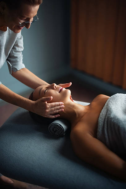 istock Professional Spa Massage Therapy in Relaxing and Serene Atmosphere for Wellness 2232921072