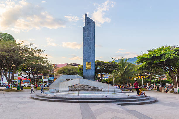 Pichanaqui District, Junín, Peru - July 25, 2025: Monument at \