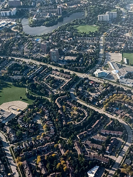istock Suburban Mississauga From Plane 2232931542