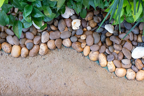 istock Natural Pebbles and Sand Garden Background 2232934179