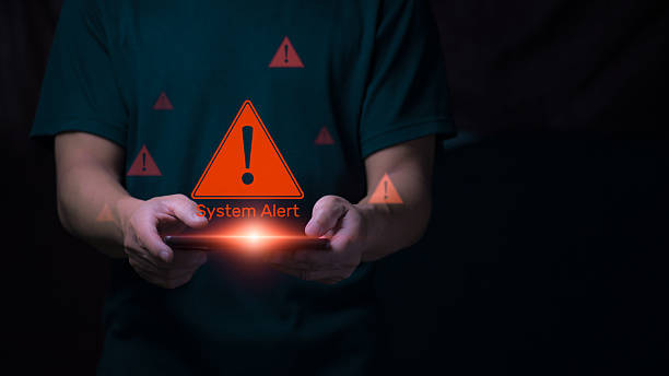 istock Alerts of system malfunctions or cyber intrusions or attacks, Internet data theft, phishing messages, scammers, cyber threats 2232935279