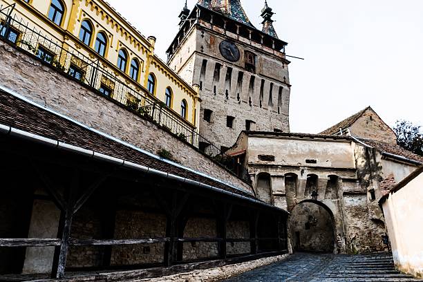 The Clock Tower Passage or the Old ladies passage. Sighisoara, Romania.