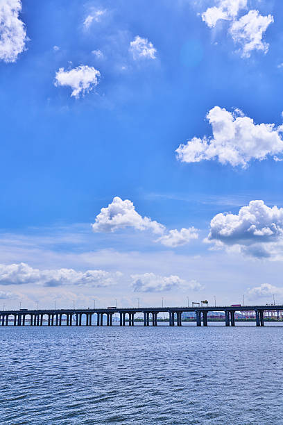 istock View of Shenzhen Bridge against blue sky 2232942981