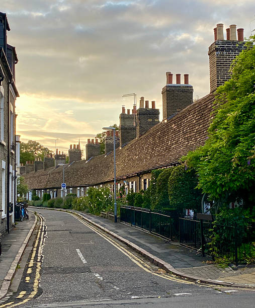 istock Cambridge traditional terrace houses at sunset 2232945933