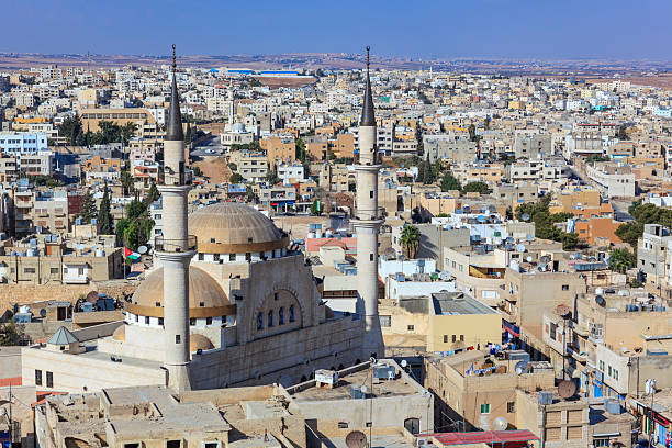 istock King Hussain Mosque and cityscape in Madaba, Jordan 2232947885