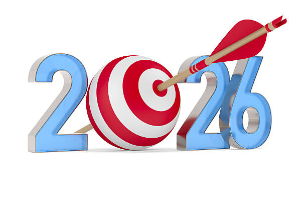 istock 2026 new year on white background. Isolated 3D illustration 2232949798