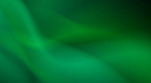 Green blurred wavy background vector art illustration