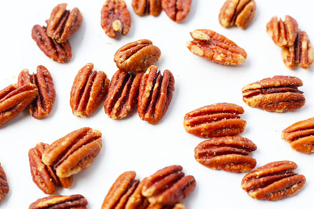 istock Delicious salted pecan nuts scattered. 2232966824