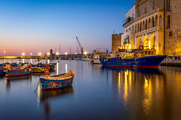istock Harbour lights of Monopoli, Italy 2232966992