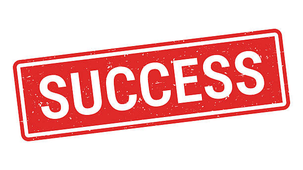 Success. Grunge rubber stamp for your own design, isolated on a blank background. The stamp is in red ink, it is composed of a text with a frame, the text is not colored. Vector Illustration (EPS file, well layered and grouped). Easy to edit, manipulate, resize or colorize. Vector and Jpeg file of different sizes.