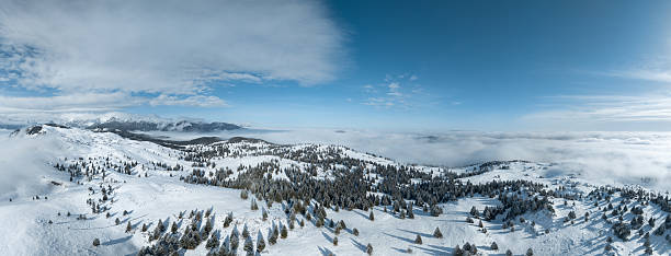 istock Aerial View On Snow Covered Mountains 2232974506