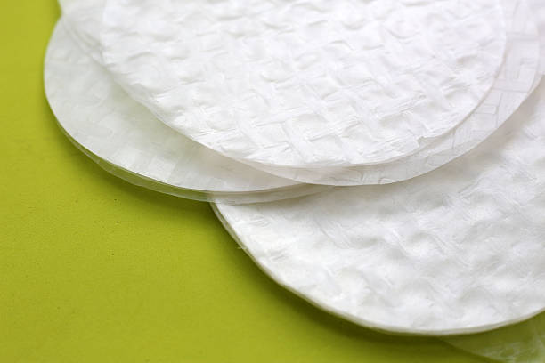 istock Stacked round sheets of Vietnamese rice paper 2232977875