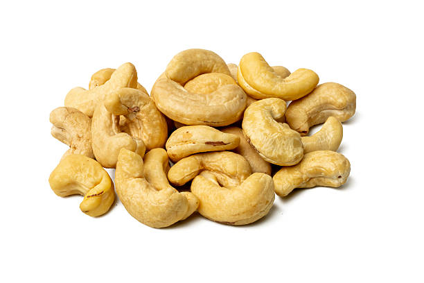 istock Photo of Cashew nuts  taken with a high-resolution camera using the focus-stacking technique on a white background. 2232978960