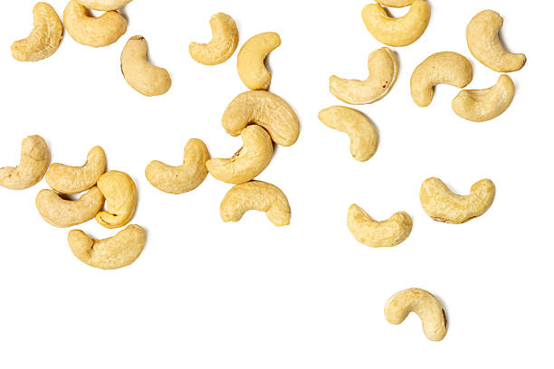 istock Photo of Cashew nuts  taken with a high-resolution camera using the focus-stacking technique on a white background. 2232978982
