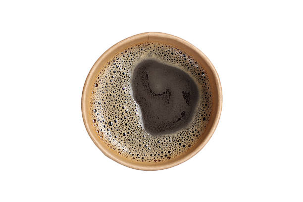 istock Brown paper cup of black coffee on a white background 2232979158