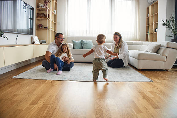 istock First steps of our baby 2232985551