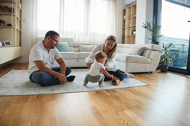istock First steps of our baby 2232985671