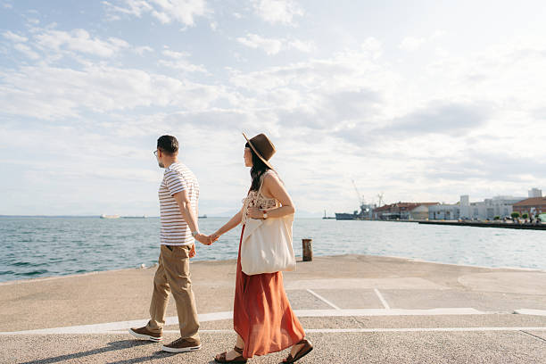 istock Romantic couple's roaming the city on their vacation 2232987712
