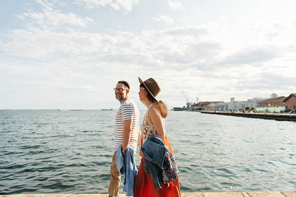 istock Romantic couple's roaming the city on their vacation 2232987914