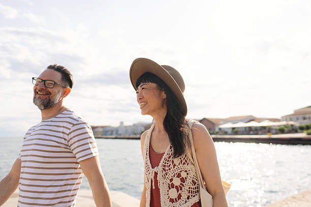 istock Romantic couple's roaming the city on their vacation 2232991509