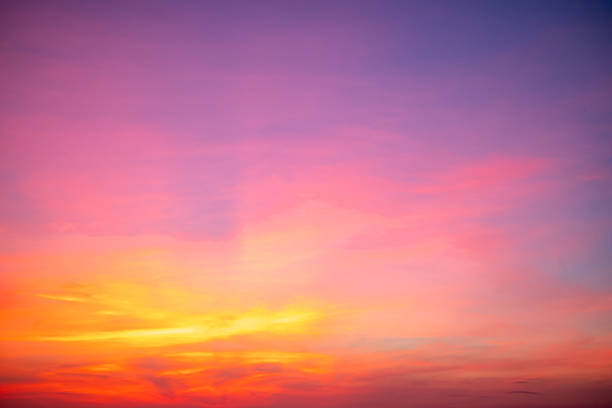 istock Beautiful , luxury soft gradient orange gold clouds and sunlight on the blue sky perfect for the background, take in evening,Twilight, Large size, high definition landscape photo 2232996938