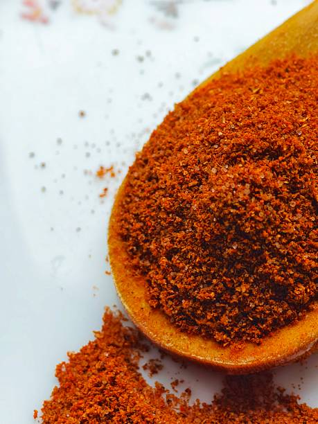 istock Orange Spice Powder in Wooden Spoon 2233004387