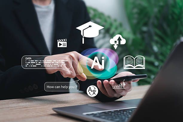 istock Businesswoman Using Smartphone with AI Assistance for Personal Management, Smart Technology Lifestyle, Digital Tools for Organization, Productivity, Everyday Life Efficiency, Translation and Education 2233011736