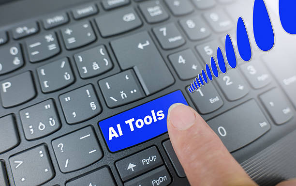 کلید هوش مصنوعی بر روی کیبورد