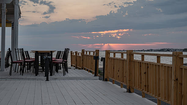 Dining by the sea