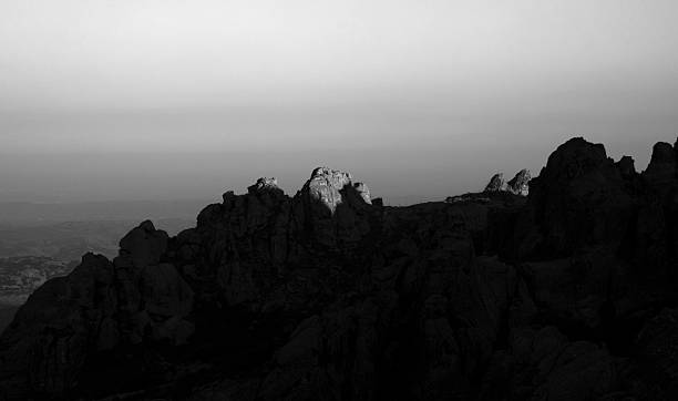 istock View of the rocky cliffs high in the mountains while the sun sets at nightfall 2233035407