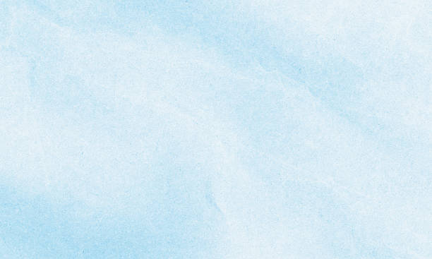 Horizontal empty light blue paper grungy textured background