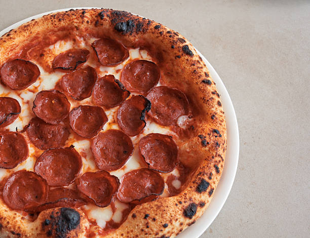 istock traditional italian pizza diavola with beef pepperoni 2233058806