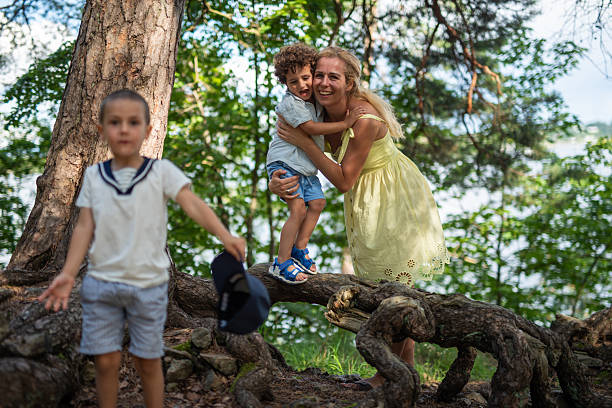 istock We are having fun in the forest. 2233069188