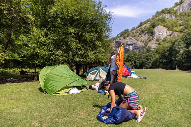 istock Packing equipment after a camping trip 2233071069