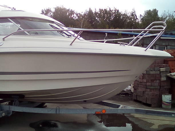 istock The bow of a motorboat. 2233071364