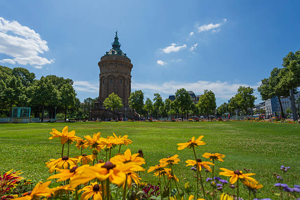 istock Water Tower in Mannheim on a Sunny Day 2233072898