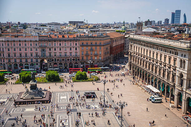 istock Historic Piazza del Duomo in Milan, Italy 2233073644