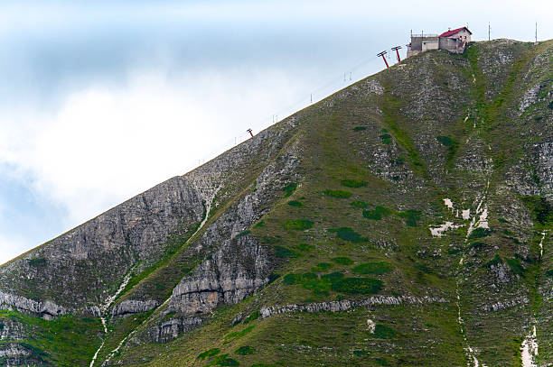The old Cunetto chairlift on Mount Terminillo in Lazio.
