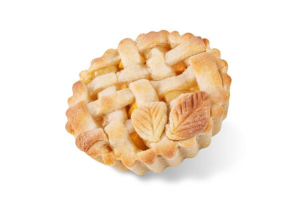 istock Peach tartlet on a white isolated background 2233076784