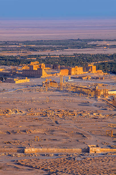 istock Palmyra ruins at sunset: a glimpse into ancient history in syria 2233077014