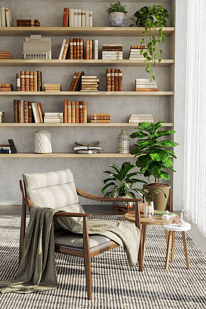 istock Large luxury modern bright interiors Living room mockup illustration 3D rendering image 2233078216