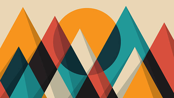 Mountain background with vintage color concept