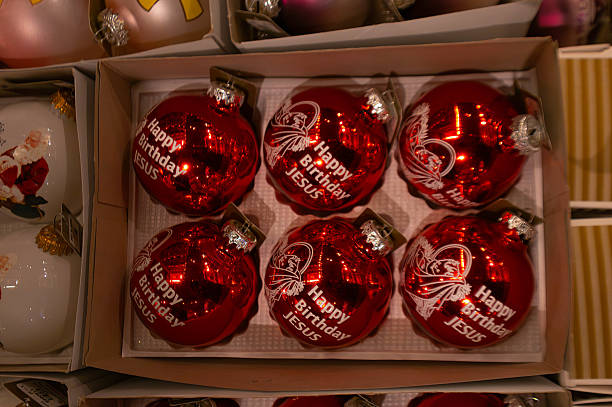 istock Christmas decorations with religious message for Jesus 2233086431